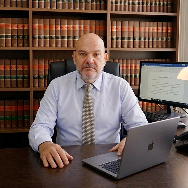 Professional man lawyer portrait